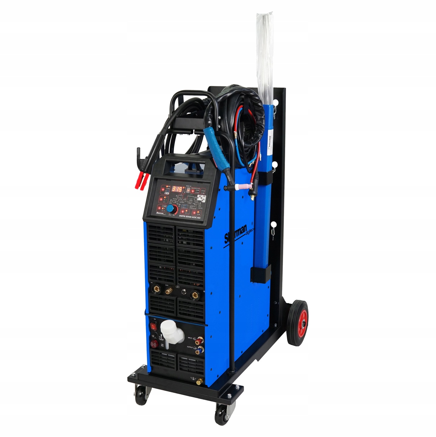 Spawarka TIG SHERMAN DIGITIG 325GD AC DC MIX WÓZEK CHŁODNICA 400V 315A