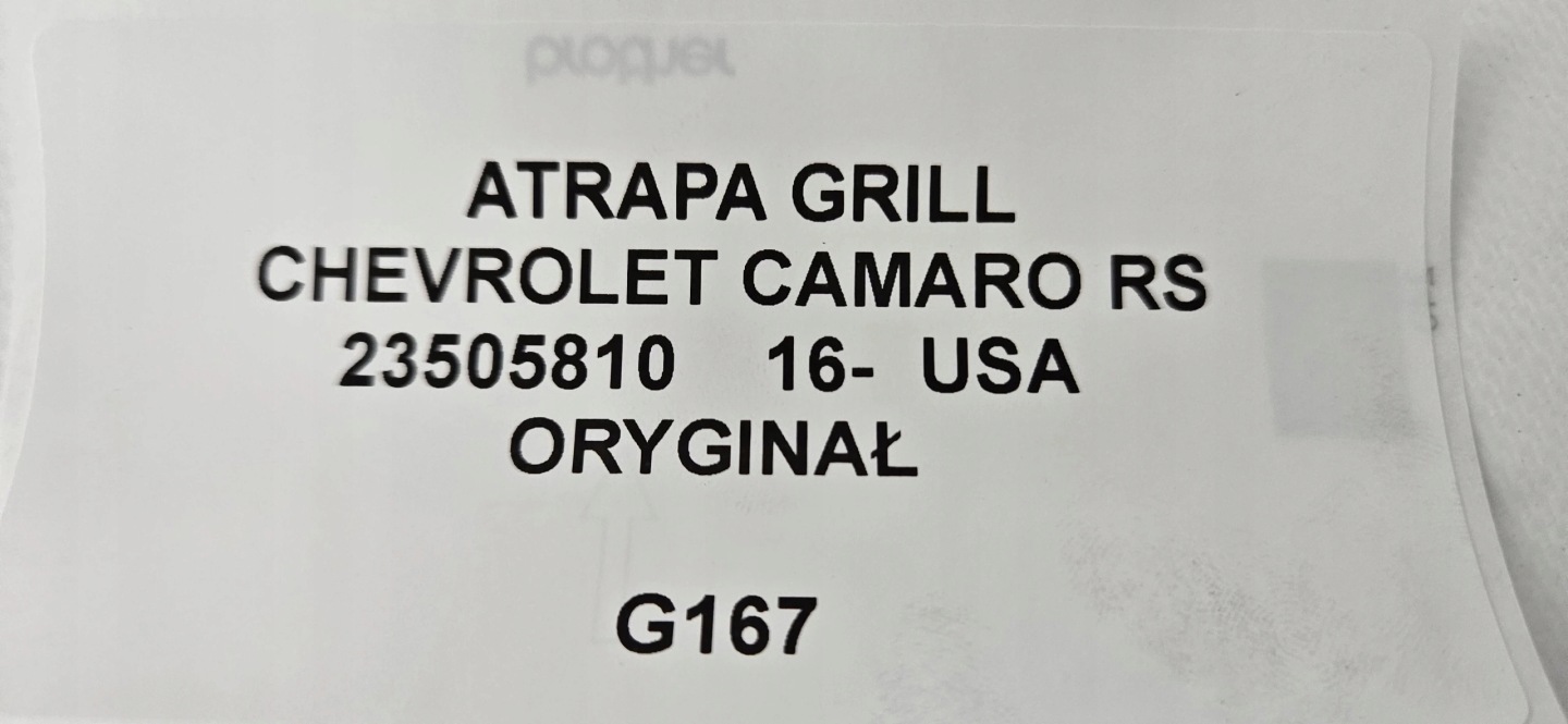 Chevrolet Camaro A1XC Kühlergrill FRONTGRILL Kühlergitter - Thumbnail 12