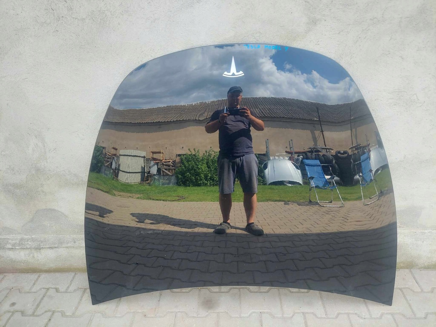 Motorhaube Tesla Model Y 005 Bonnet Hood - Thumbnail 1