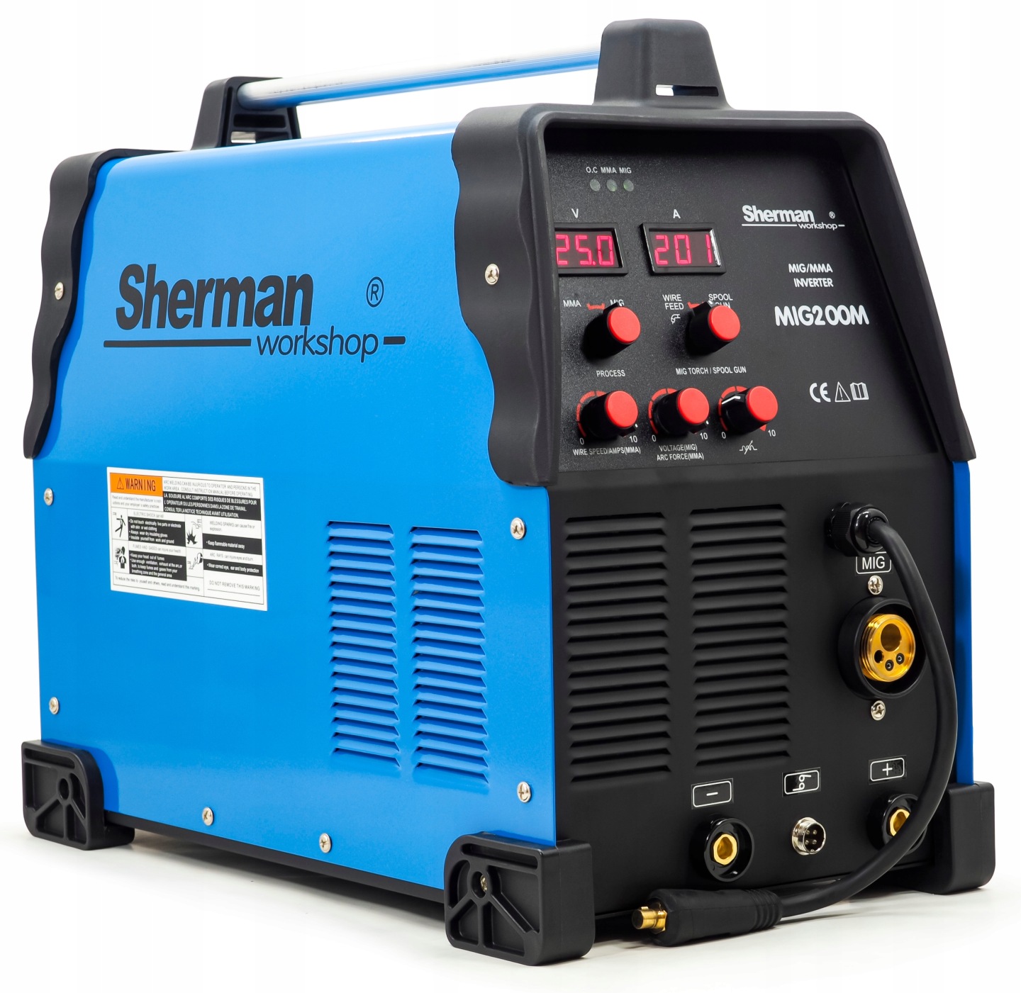 SPAWARKA Sherman MIG 200M 4R MMA ALU TIG 200A 230V