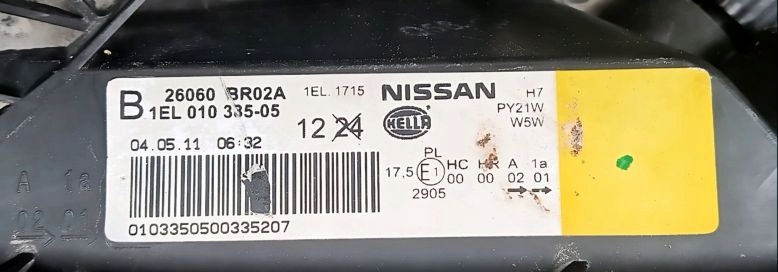 Frontscheinwerfer Nissan Qashqai J10 26060BR02A LED Links Scheinwerfer Headlight - Thumbnail 6