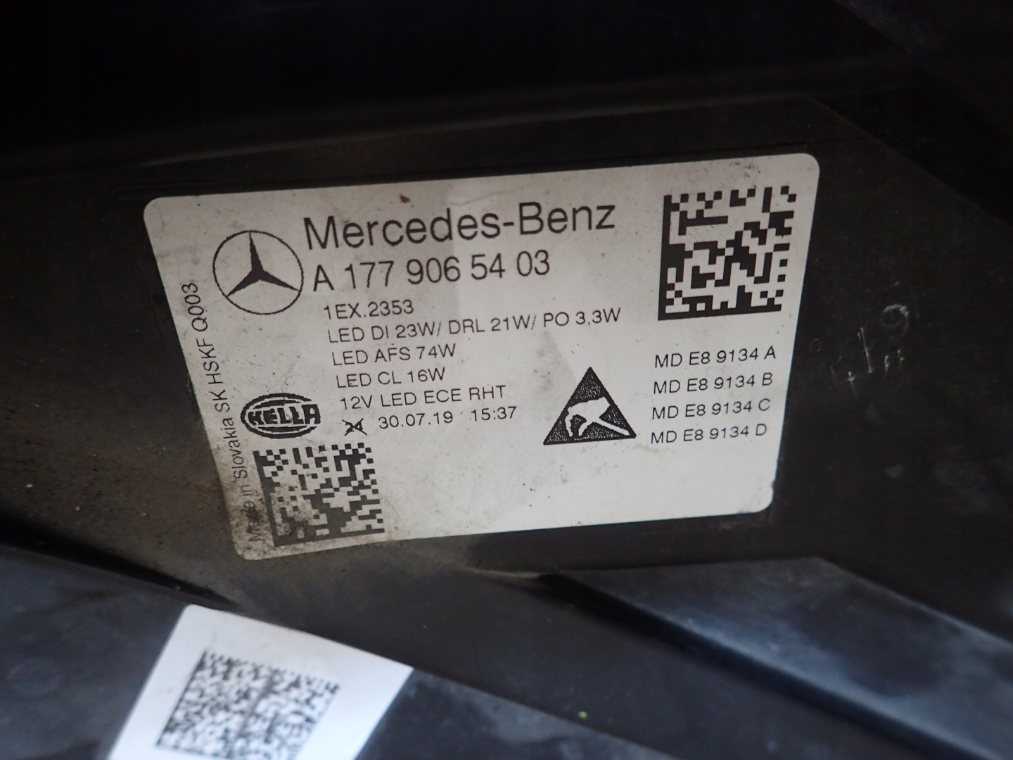 Frontscheinwerfer Mercedes-Benz A-Klasse W177 A1779065403 Multibeam LED Rechts Headlight - Thumbnail 5