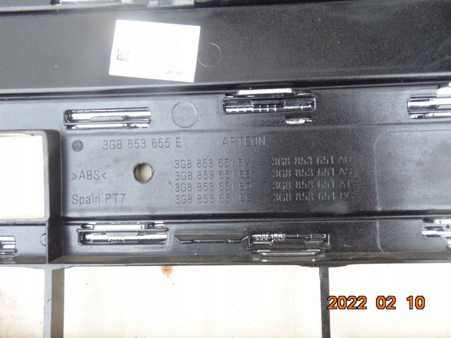 VW Arteon 3H Kühlergrill FRONTGRILL Kühlergitter 3G8853651BA - Thumbnail 4