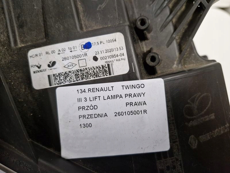 Frontscheinwerfer Renault Twingo II 260105001R LED Rechts Scheinwerfer Headlight - Thumbnail 9