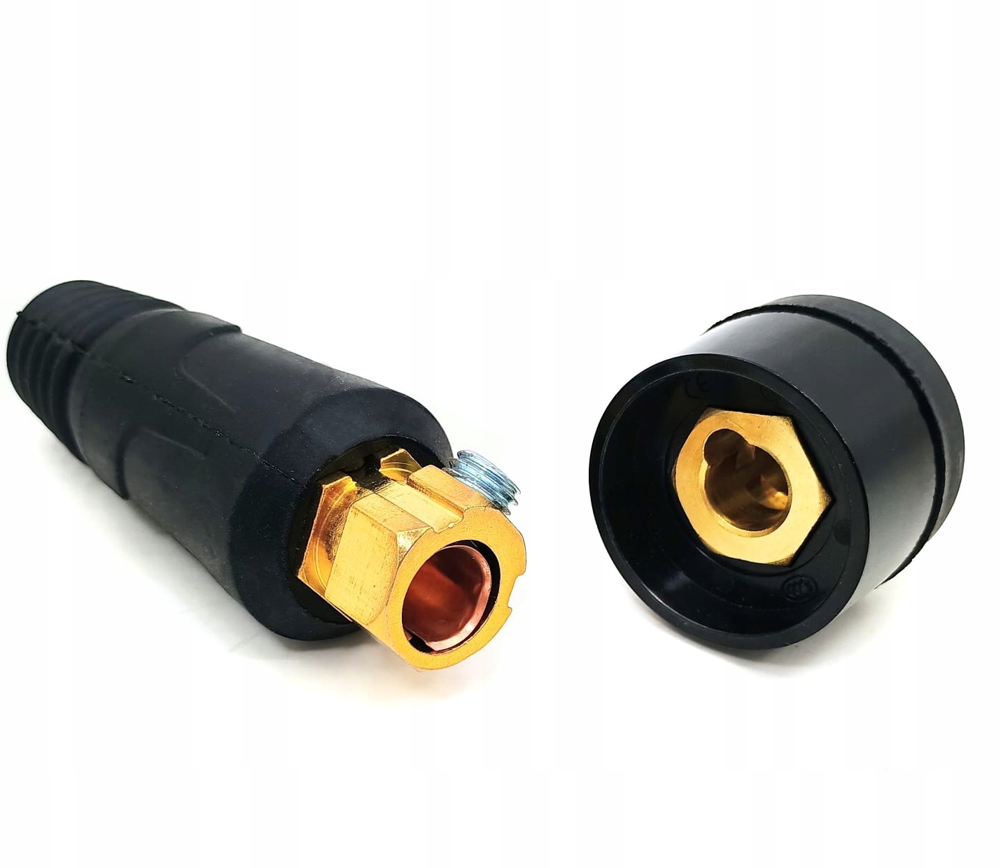 Wtyk spawalniczy męski 70-95mm2 duży + gniazdo żeńskie ŁP ŁW 70mm 70-95 mm