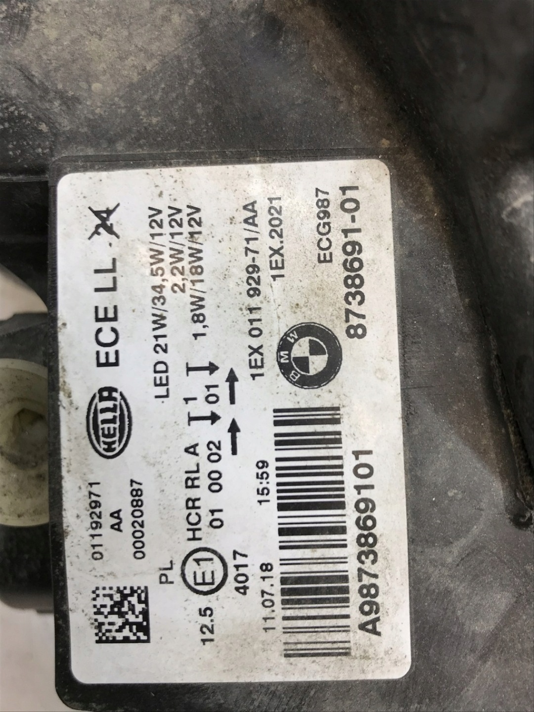 Frontscheinwerfer BMW 1 F20 8738691 Facelift LED Links Scheinwerfer Headlight - Thumbnail 10