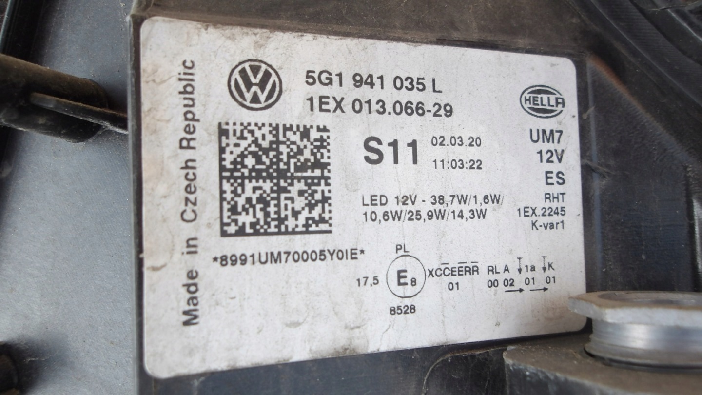 Frontscheinwerfer VW Golf V 5G1941035L Facelift LED Links Scheinwerfer Headlight - Thumbnail 5