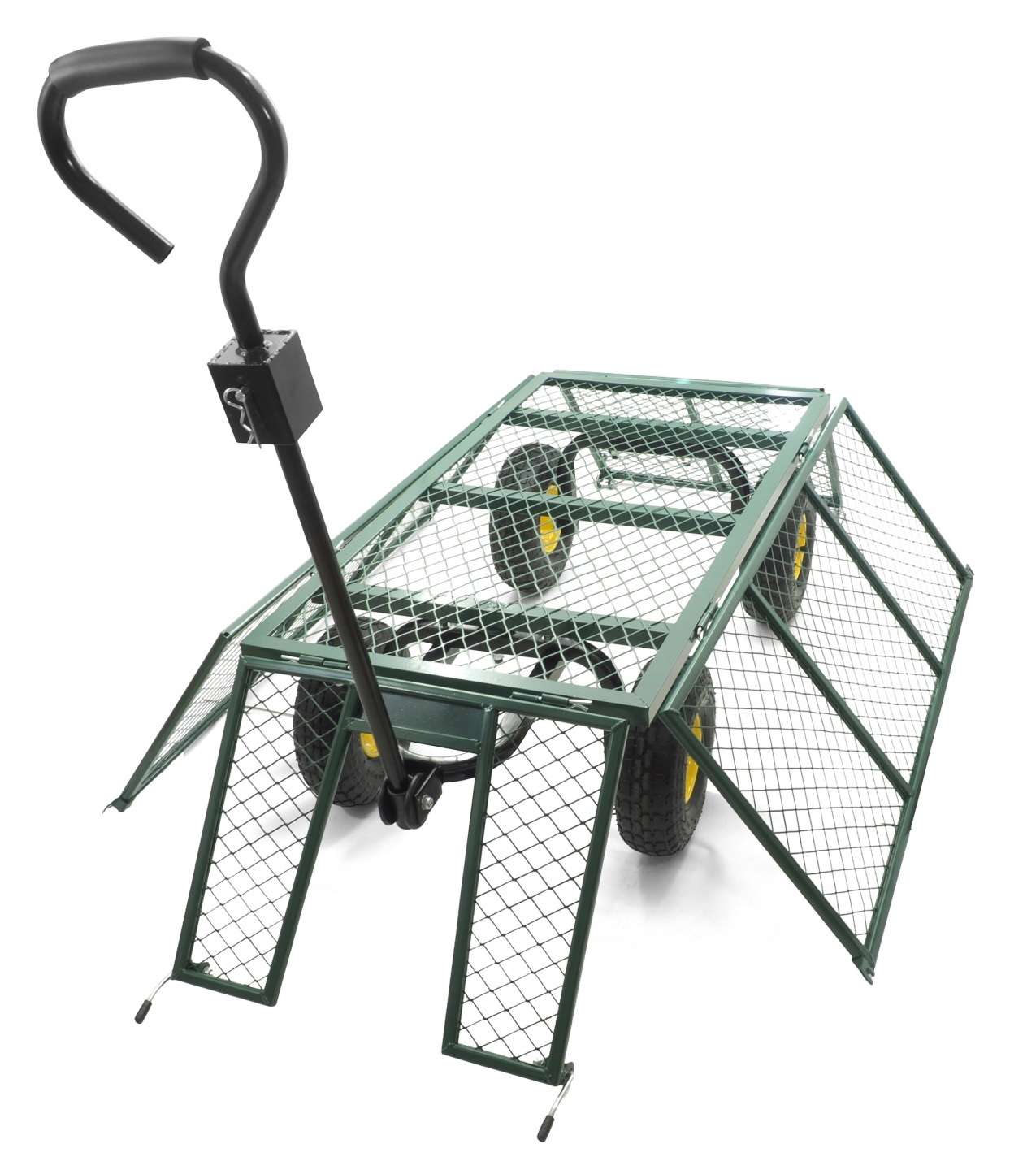 WÓZEK TRANSPORTOWY OGRODOWY TURYSTYCZNY SKŁADANY 175L PRZYCZEPKA DUŻY 500KG