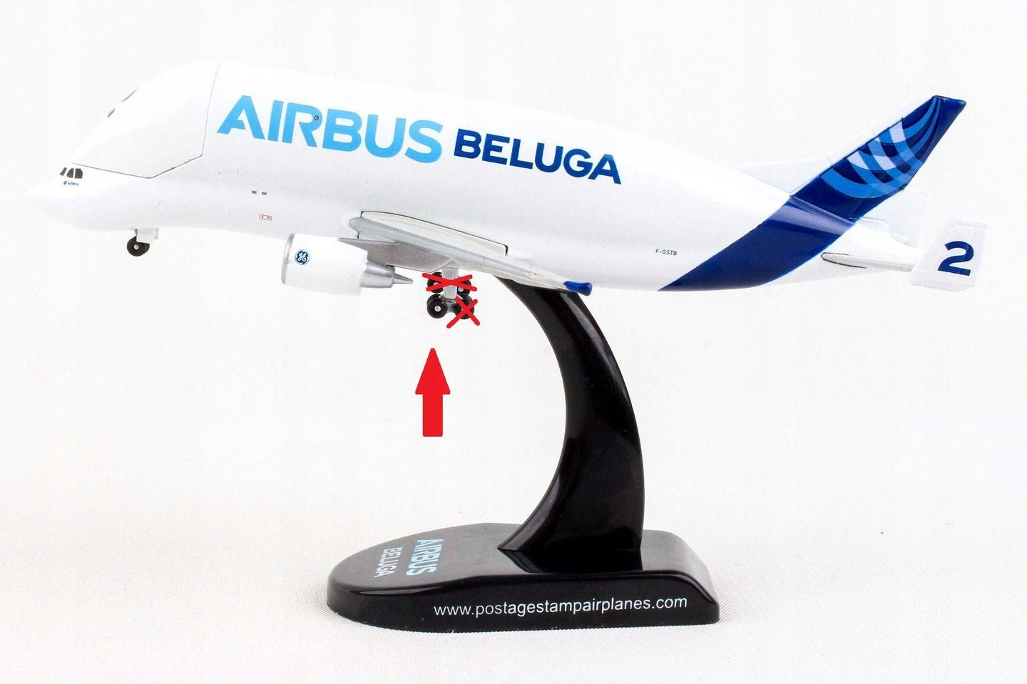 Model samolotu Daron Airbus A300-600ST Beluga 1/400 z