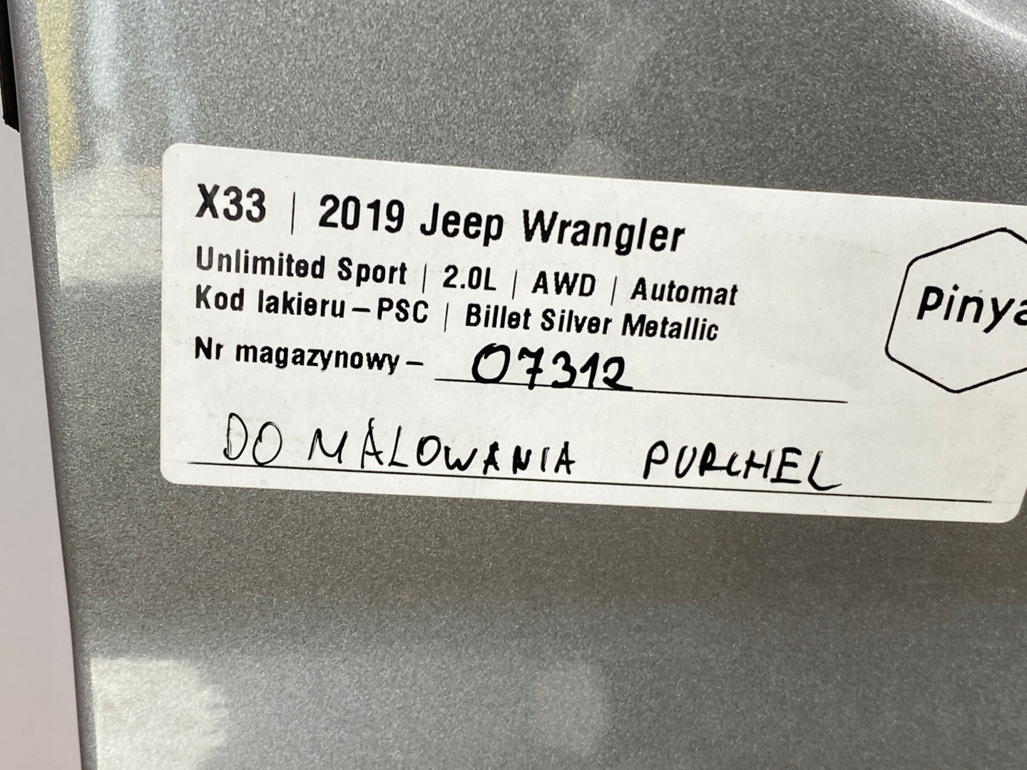 Jeep Wrangler JL Tür Hinten Links SUV Door Porta Porte - Thumbnail 12