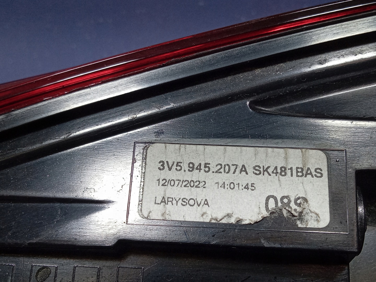 Skoda Superb 3U Rückleuchte Rearlamp - Thumbnail 5