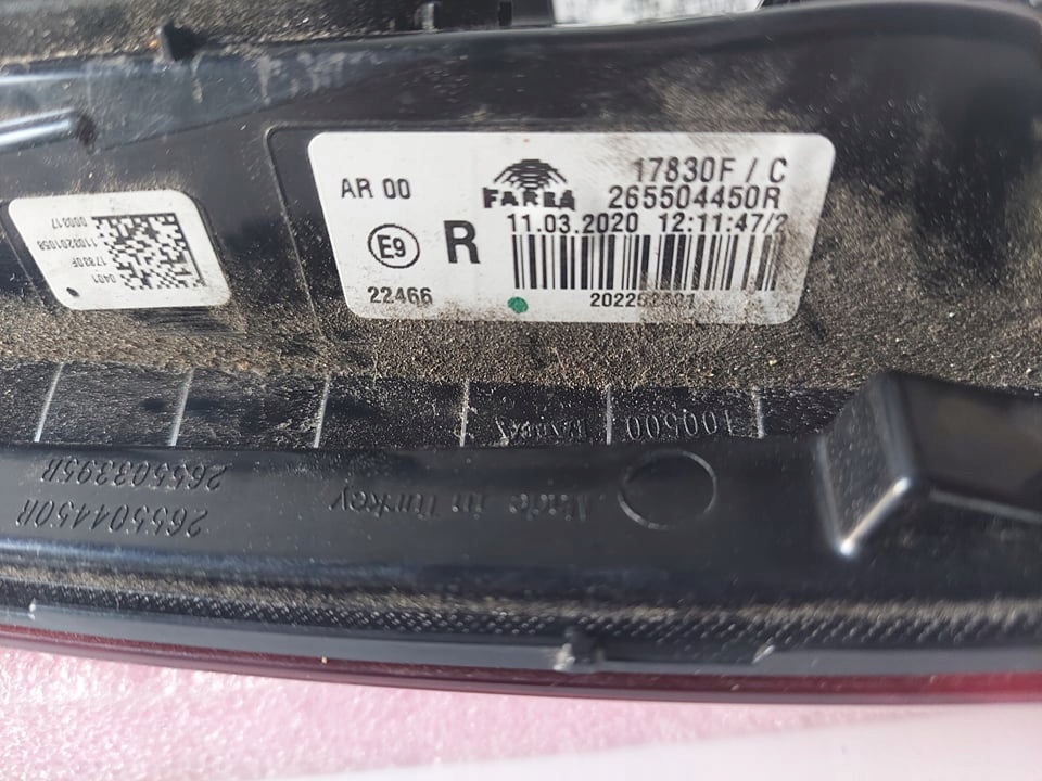 Renault Clio X98 Rückleuchte 265504450R Rearlamp - Thumbnail 6