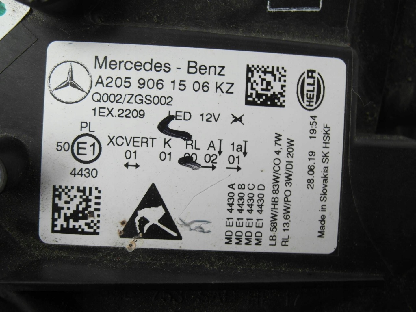 Frontscheinwerfer Mercedes-Benz C-Klasse W205 A2059061506 Multibeam LED Links Headlight - Thumbnail 10