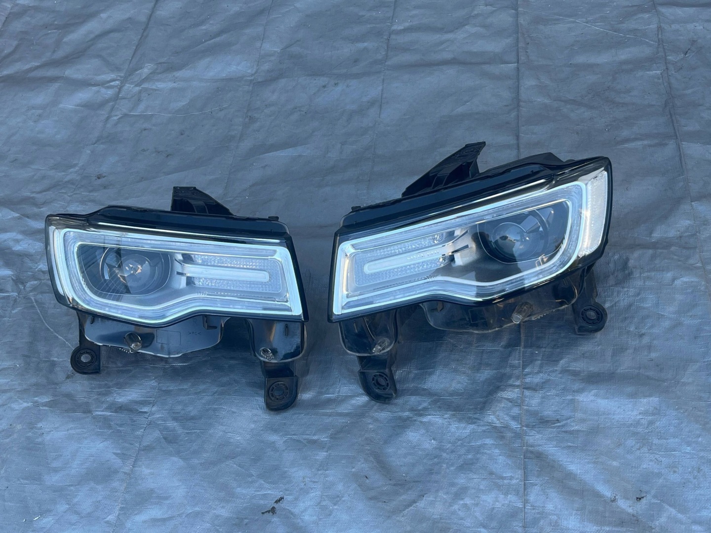 Frontscheinwerfer Jeep Cherokee J Facelift Xenon Links Scheinwerfer Headlight - Thumbnail 7