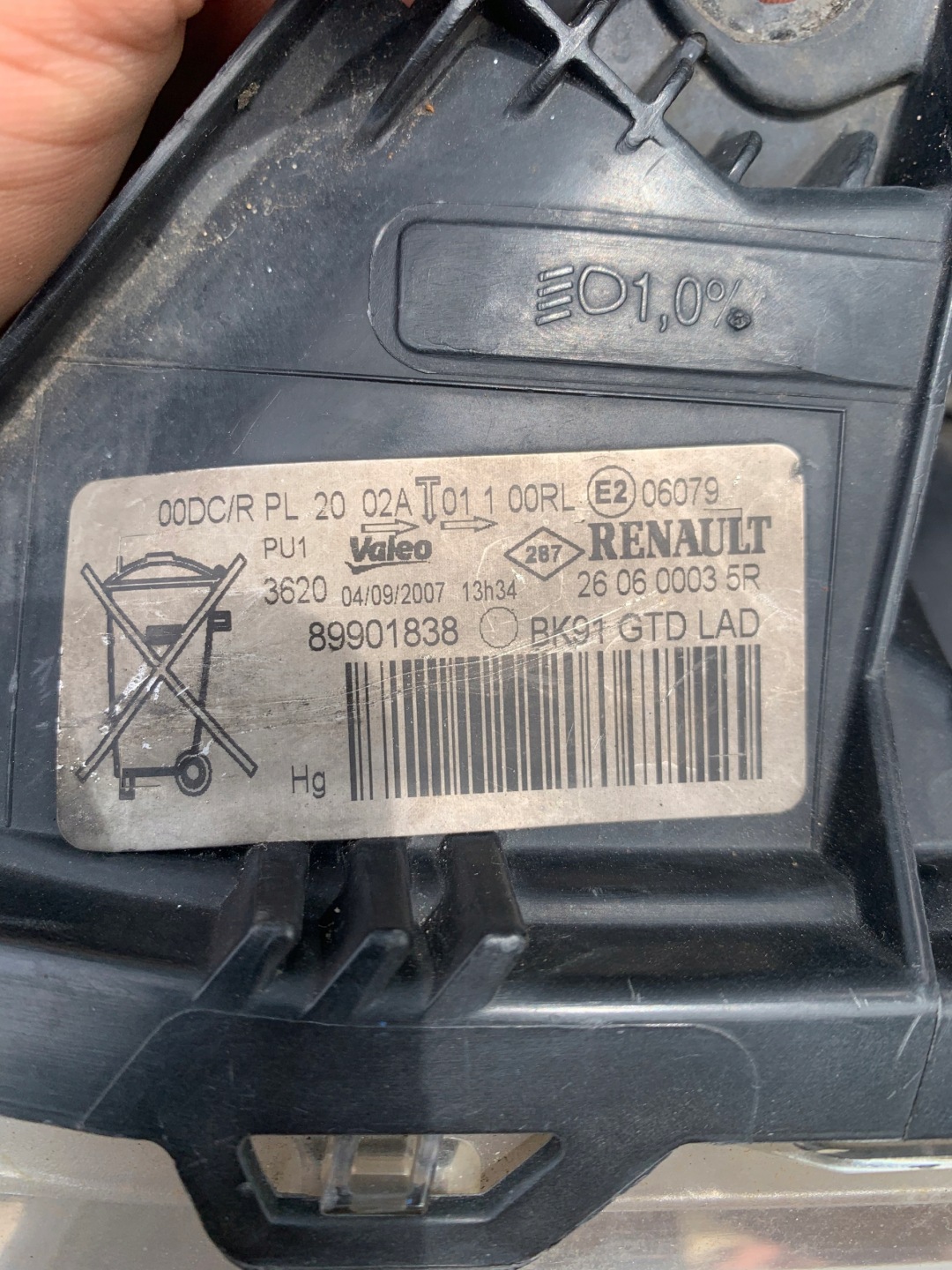 Frontscheinwerfer Renault Laguna BG 260600035R Xenon Links Headlight - Thumbnail 8