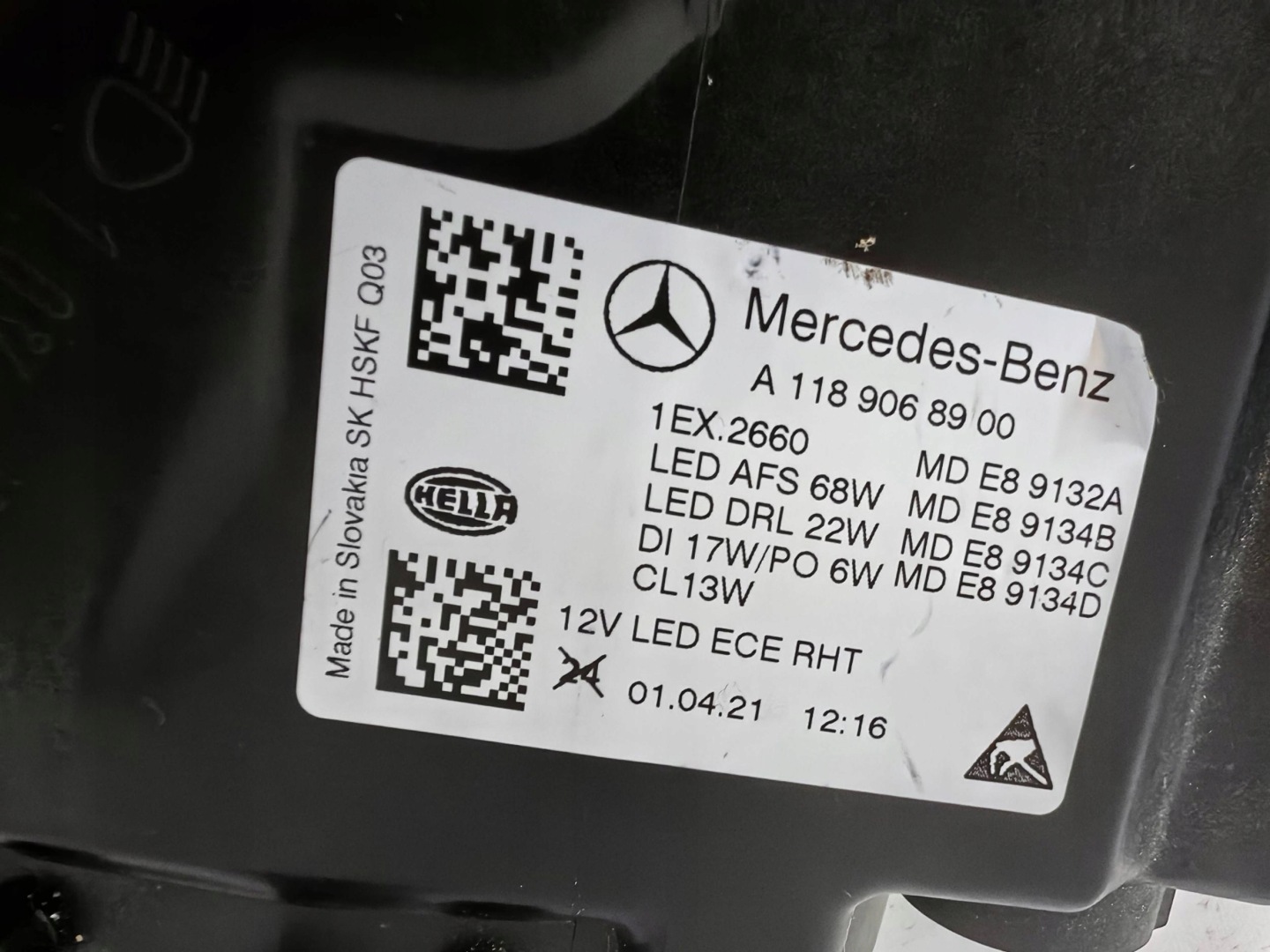 Frontscheinwerfer Mercedes-Benz CLA C118 Multibeam LED Links Headlight - Thumbnail 8