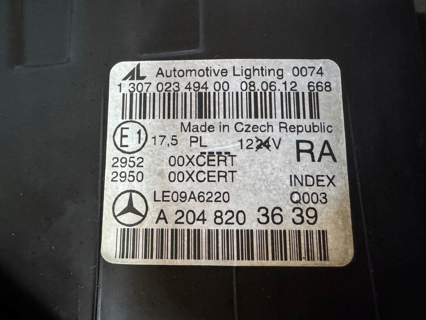 Frontscheinwerfer Mercedes-Benz C-Klasse W204 A2048203639 Bi-Xenon Links Headlight - Thumbnail 8
