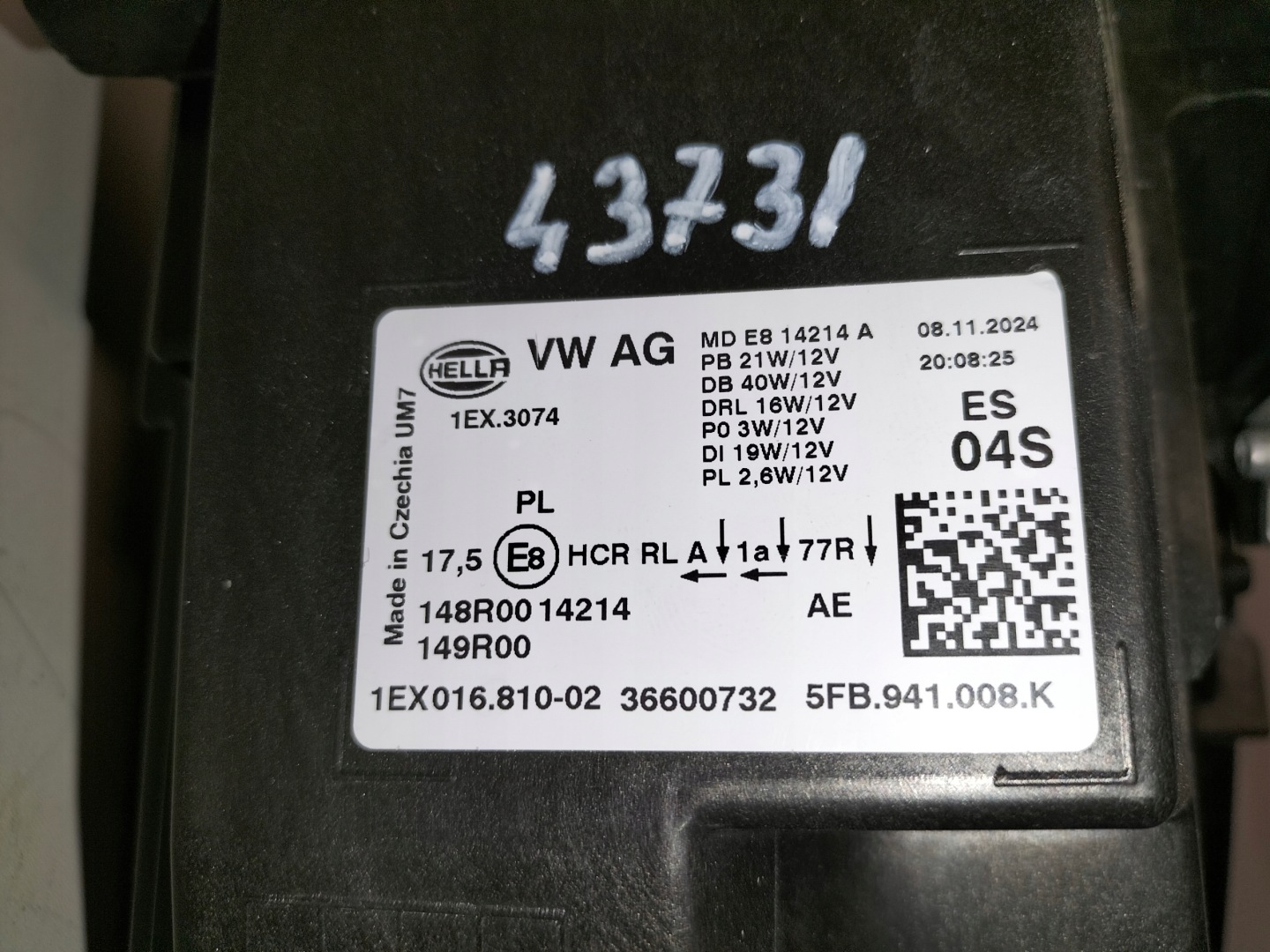 Frontscheinwerfer SEAT Leon 5FB 5FB941008K LED Rechts Scheinwerfer Headlight - Thumbnail 9