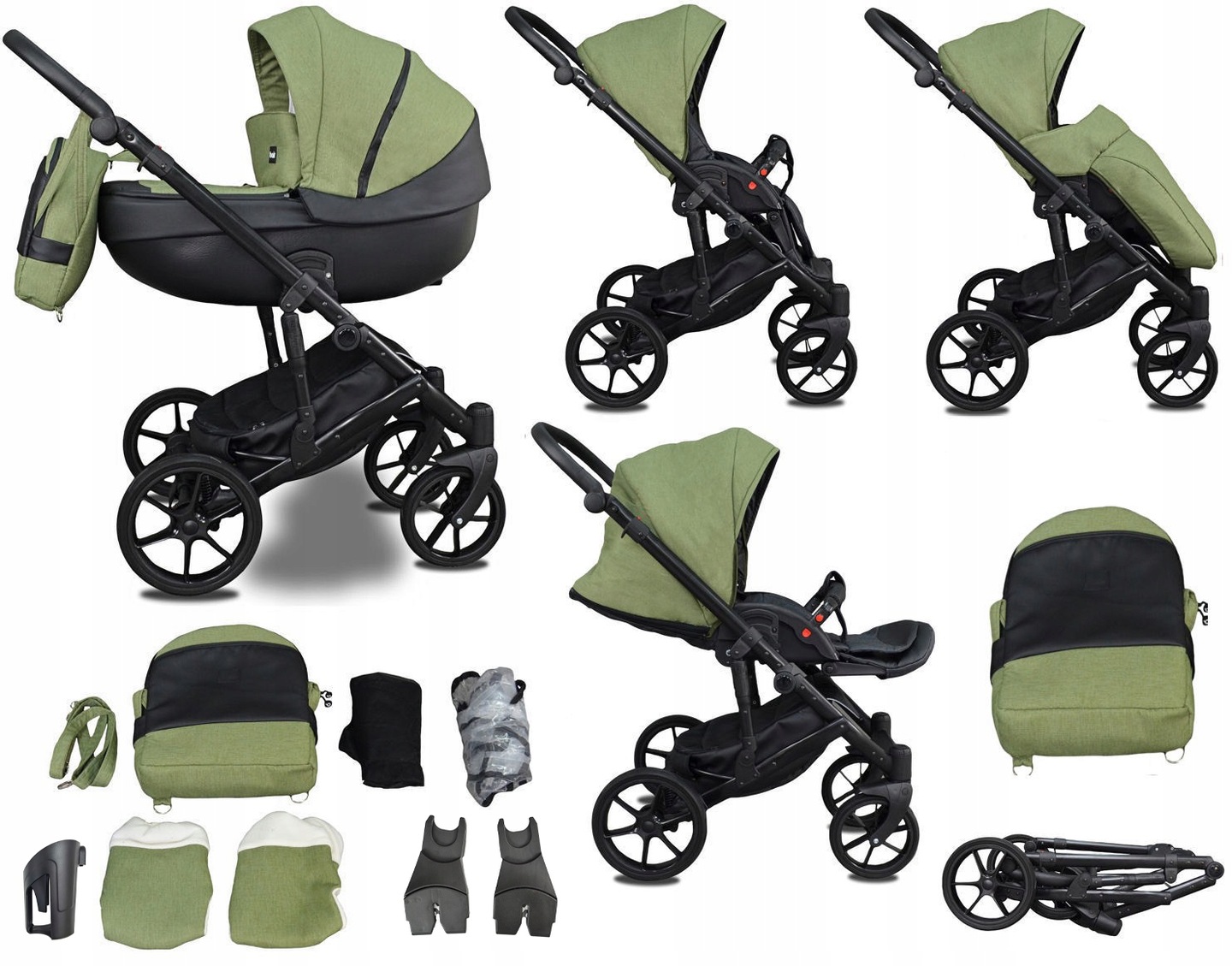 WÓZEK DZIECIĘCY 2w1 NXT Adaptery do Maxi Cosi Cybex Xlander Recaro