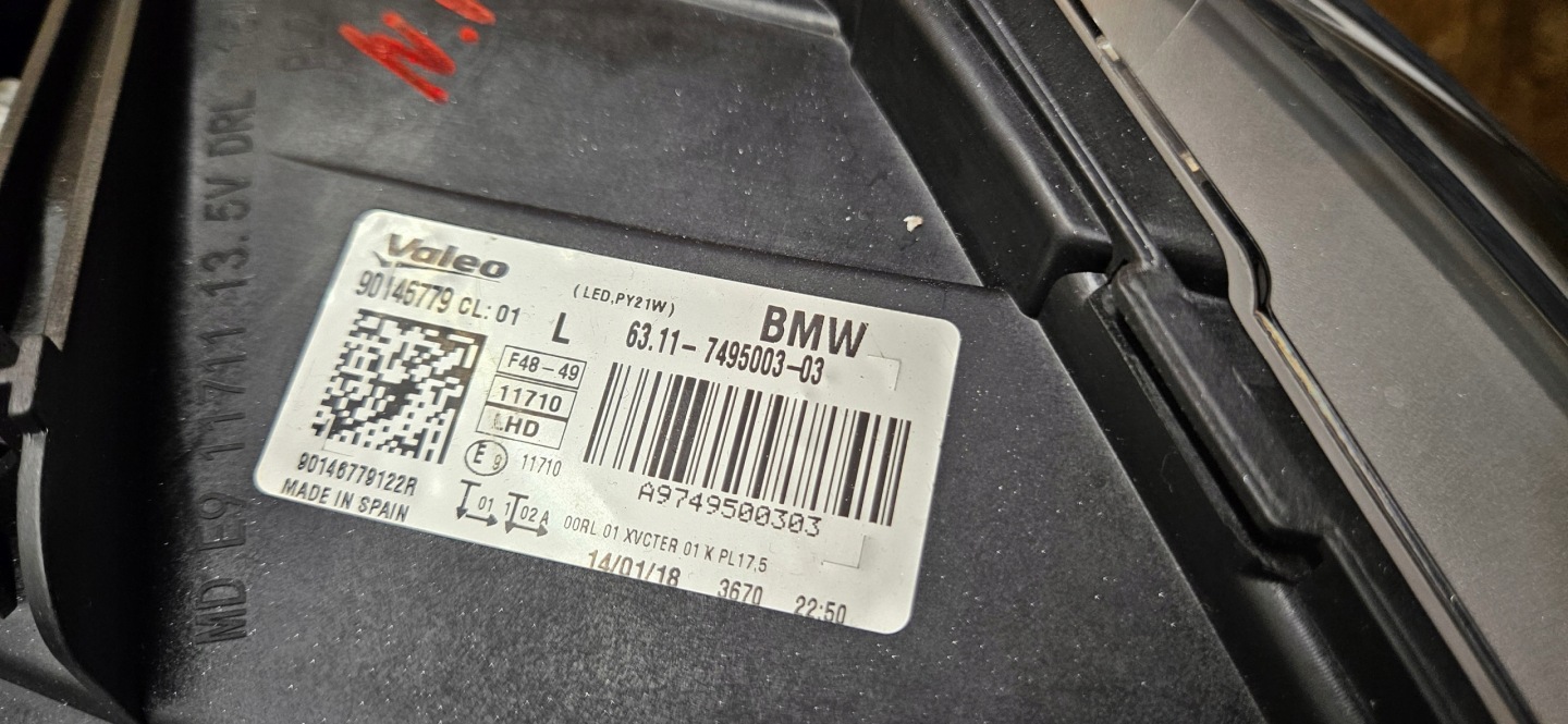 Frontscheinwerfer BMW X1 F48 7495003 LED Links Scheinwerfer Headlight - Thumbnail 6
