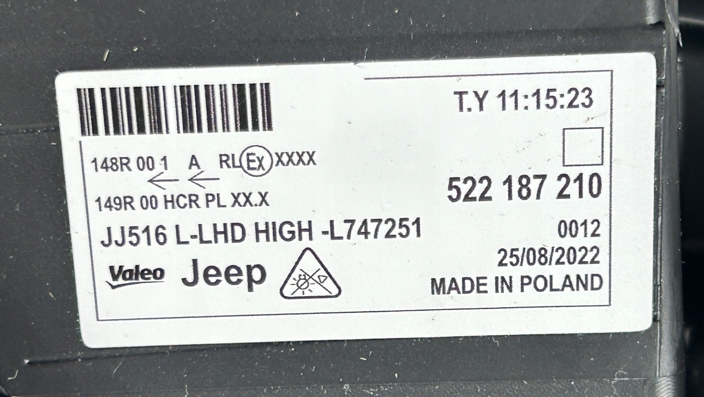 Frontscheinwerfer Jeep Avenger FH1 522187210O LED Links Scheinwerfer Headlight - Thumbnail 7
