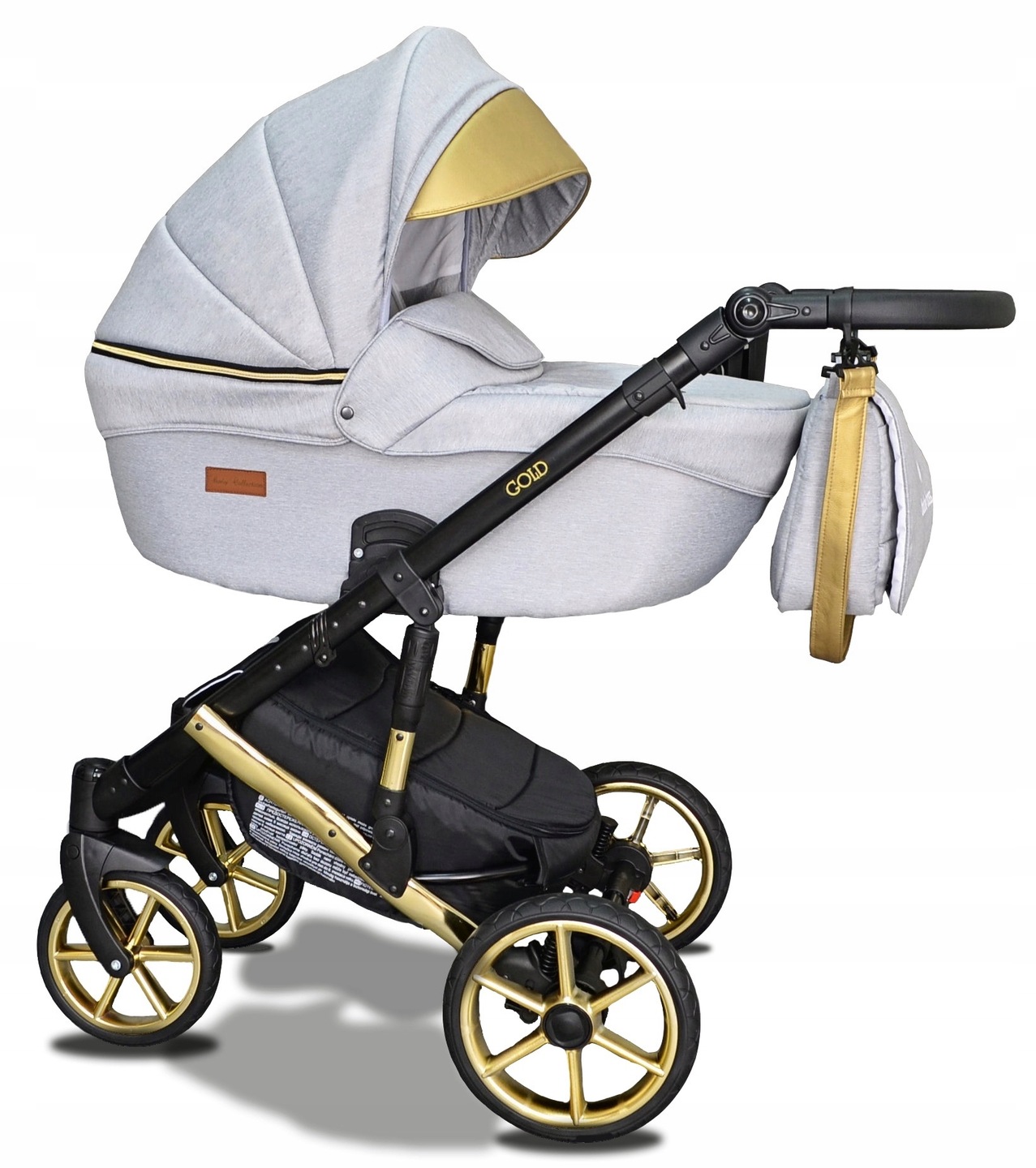 Wózek Dziecięcy Gold Uczio 2w1 Adaptery Maxi Cosi Cybex Aton I Size