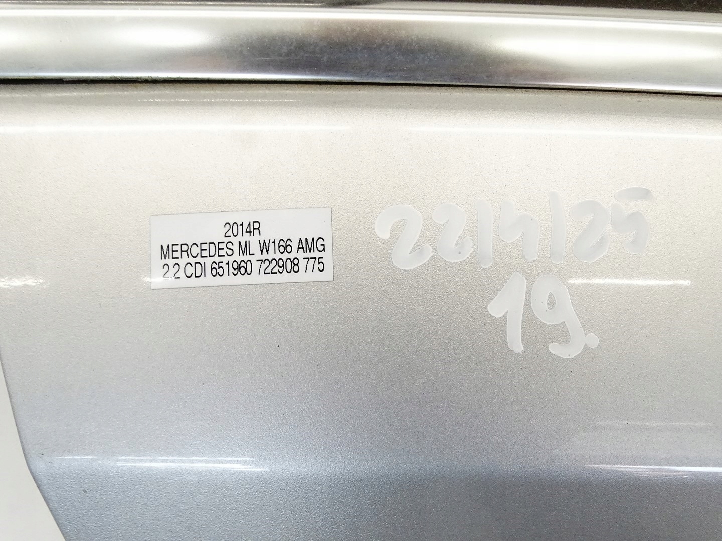 Mercedes-Benz GLE W166 Tür Vorne Rechts SUV Door Porta Porte - Thumbnail 11