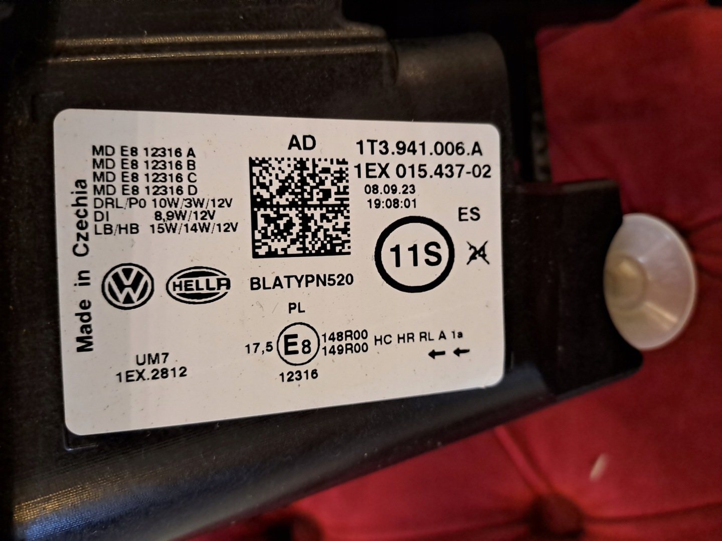 Frontscheinwerfer VW 1T3 1T3941006A LED Rechts Scheinwerfer Headlight - Thumbnail 6