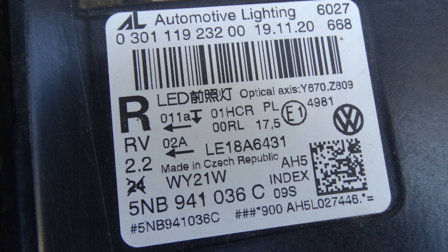 Frontscheinwerfer VW Tiguan 5NB941036C LED Rechts Scheinwerfer Headlight - Thumbnail 9