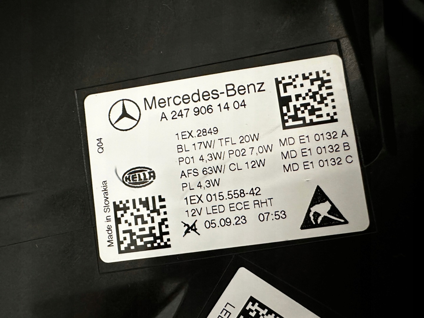 Frontscheinwerfer Mercedes-Benz B-Klasse W247 Multibeam LED Links Headlight - Thumbnail 6
