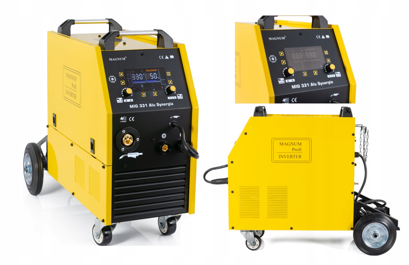 Spawarka migomat MAGNUM MIG 331 ALU SYNERGIA DIGITAL 400V 280A IGBT