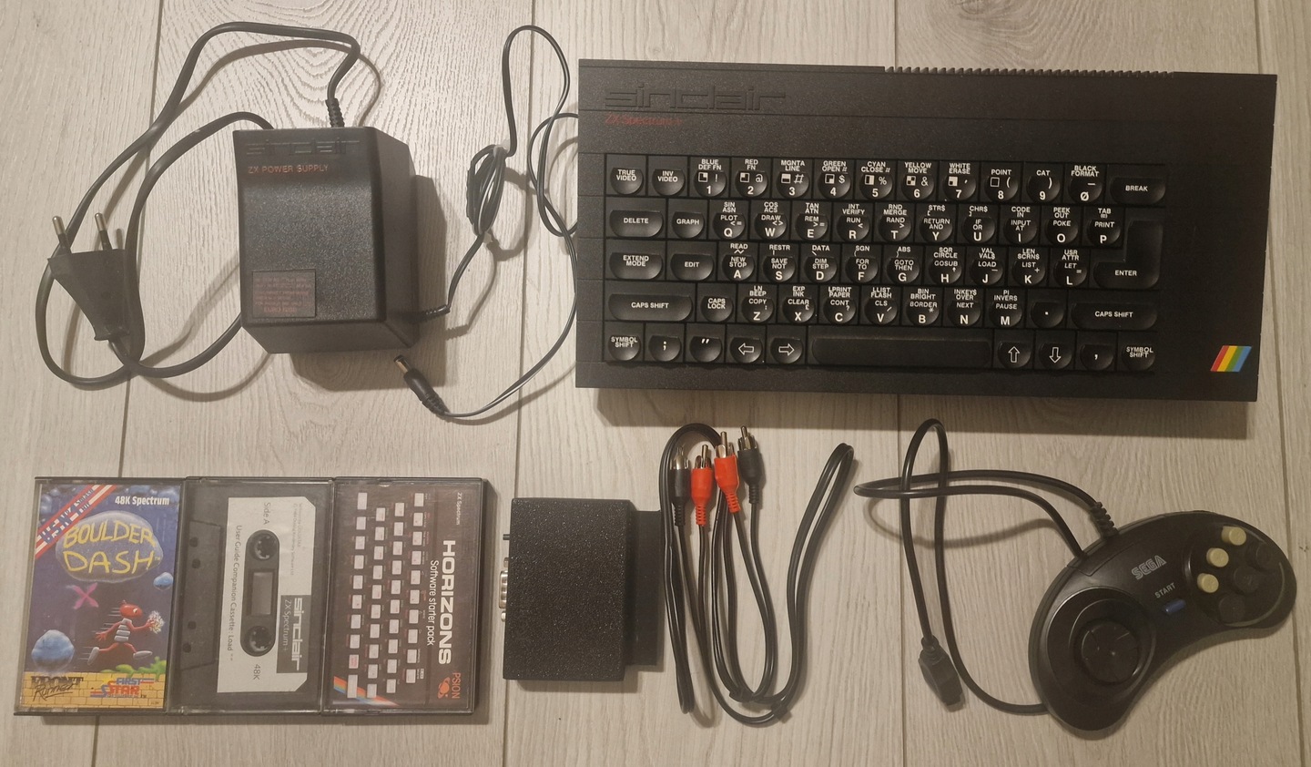 Zestaw sprawny Sinclair ZX Spectrum PLUS + zasilacz +