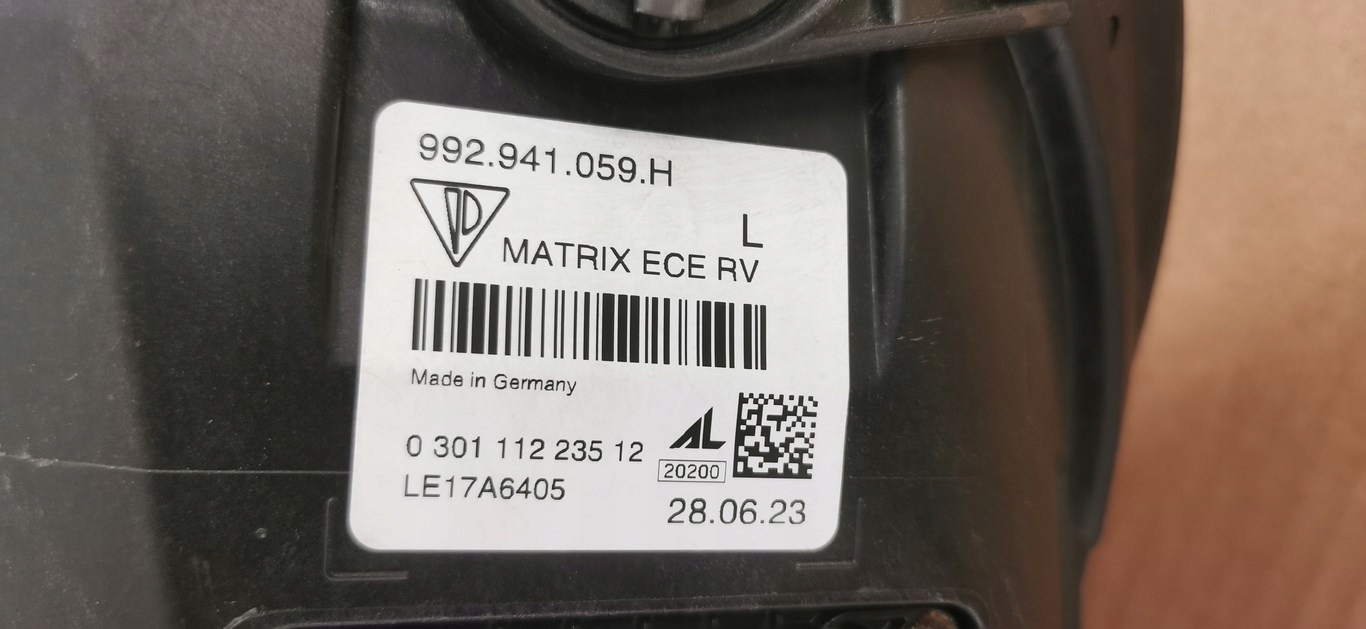 Frontscheinwerfer Porsche 911 992 992941059 Matrix LED Links Headlight - Thumbnail 11