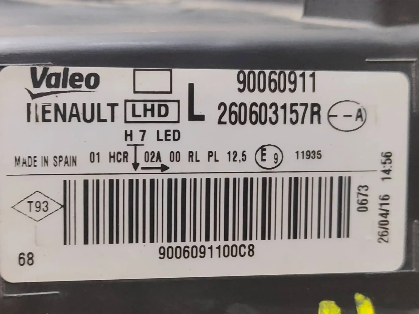 Frontscheinwerfer Renault MĂ©gane I BA.. 260603157R LED Links Headlight - Thumbnail 23