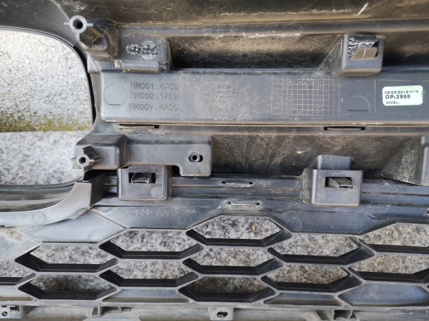 Honda CR-V Jazz GR Kühlergrill FRONTGRILL Kühlergitter 5ATRAPAGRI - Thumbnail 9