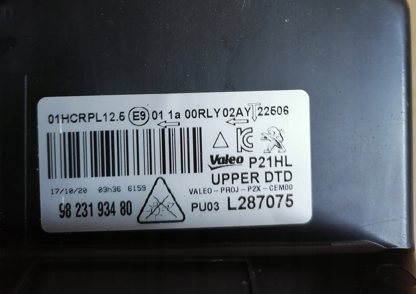 Frontscheinwerfer Peugeot 208 I 9823193480 LED Rechts Scheinwerfer Headlight - Thumbnail 3