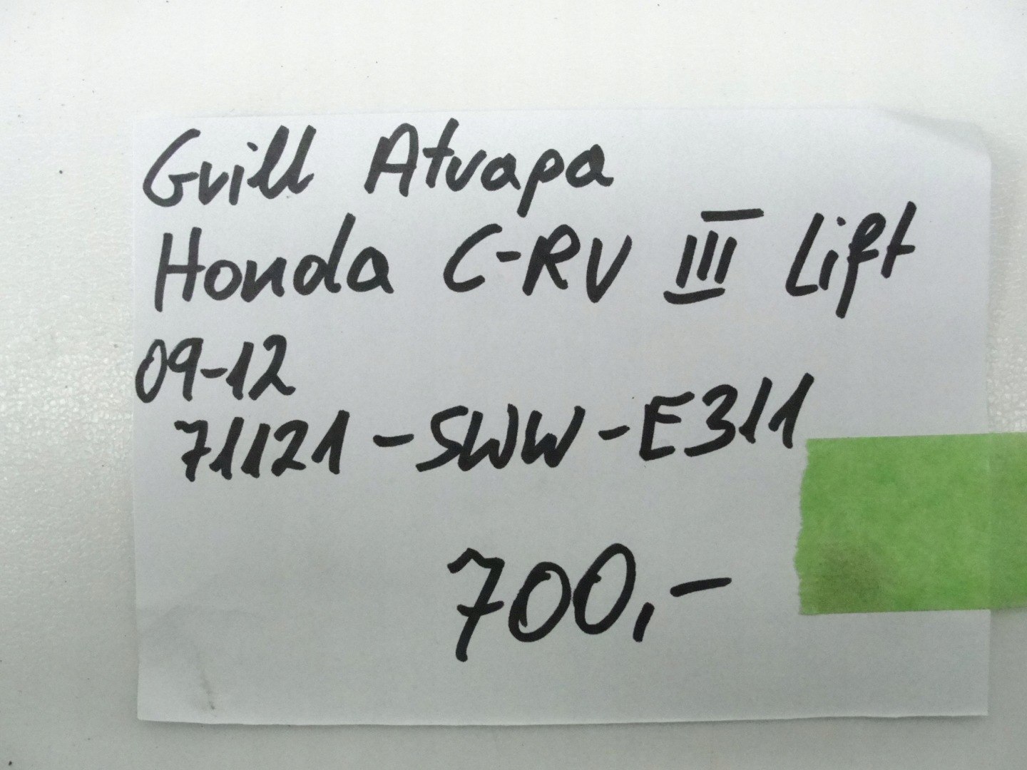 Honda CR-V Jazz GR Kühlergrill FRONTGRILL Kühlergitter 71121SWWE311 - Thumbnail 8