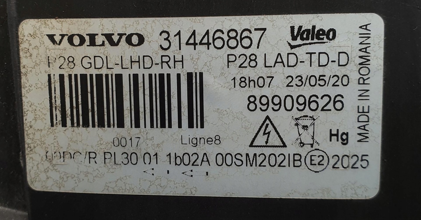 Frontscheinwerfer Volvo XC90 31446867 Xenon Rechts Scheinwerfer Headlight - Thumbnail 12