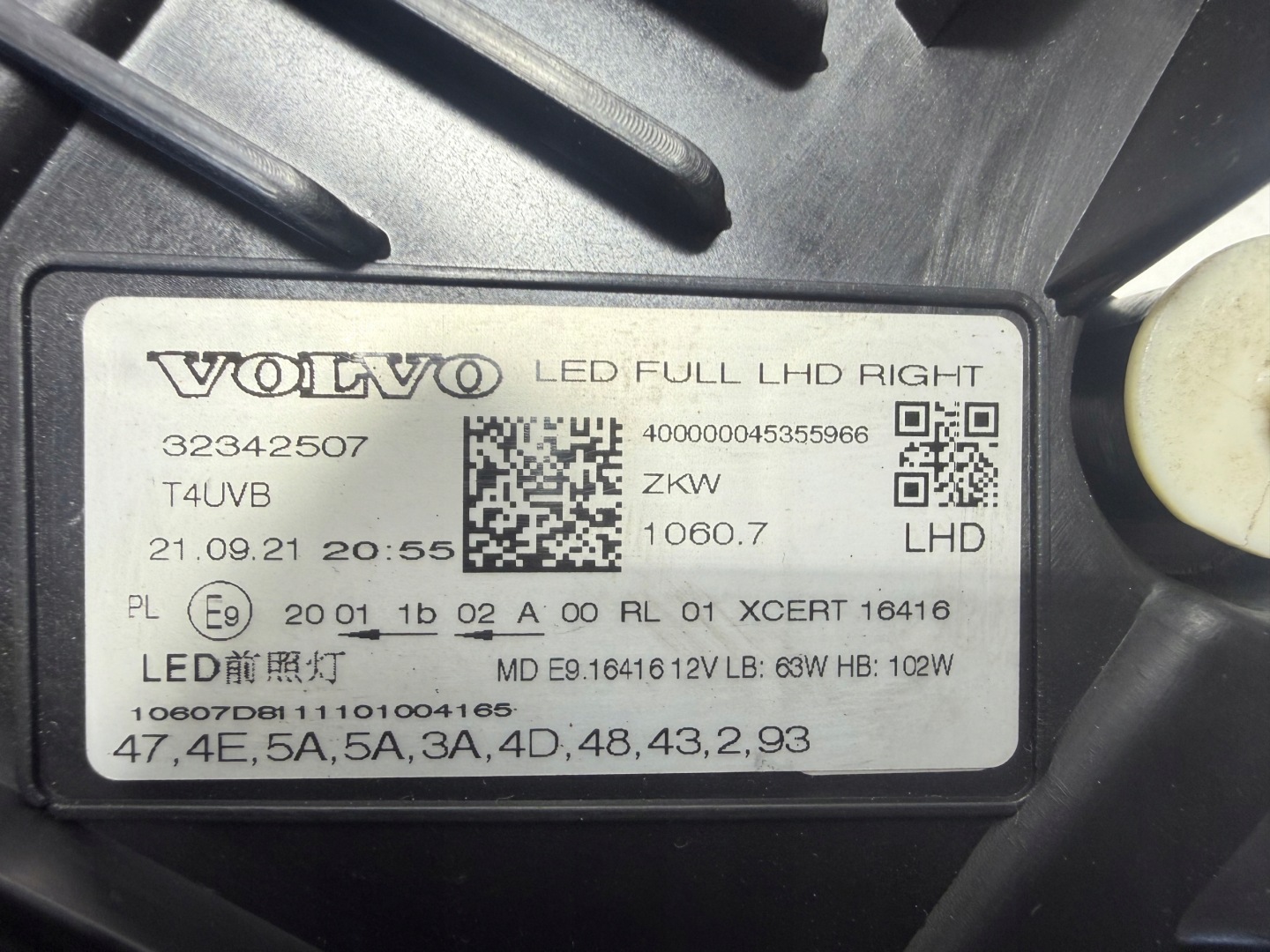 Frontscheinwerfer Volvo XC60 Facelift LED Links Scheinwerfer Headlight - Thumbnail 10