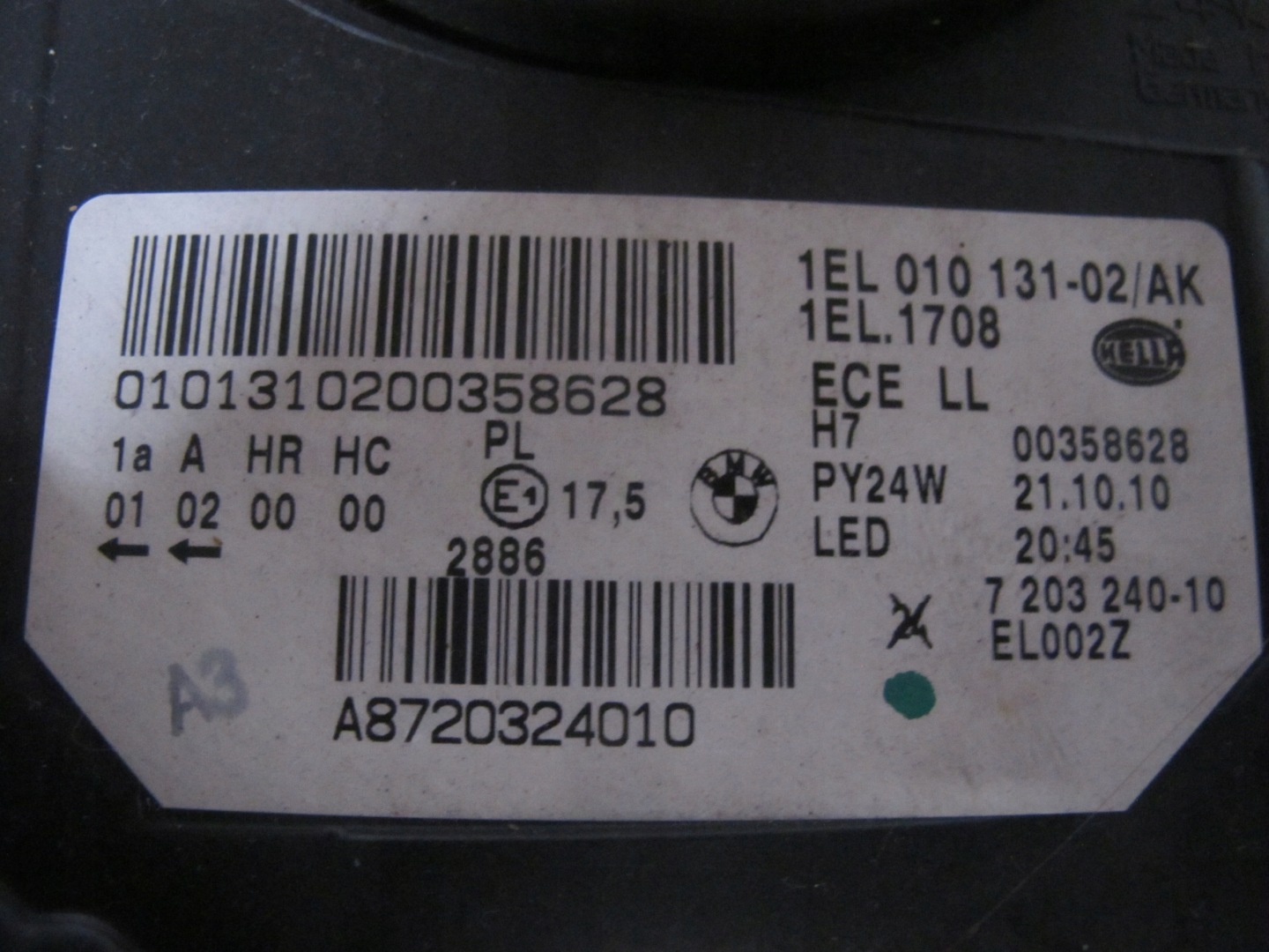 Frontscheinwerfer BMW 5 F11 7203240 Xenon Links Scheinwerfer Headlight - Thumbnail 15