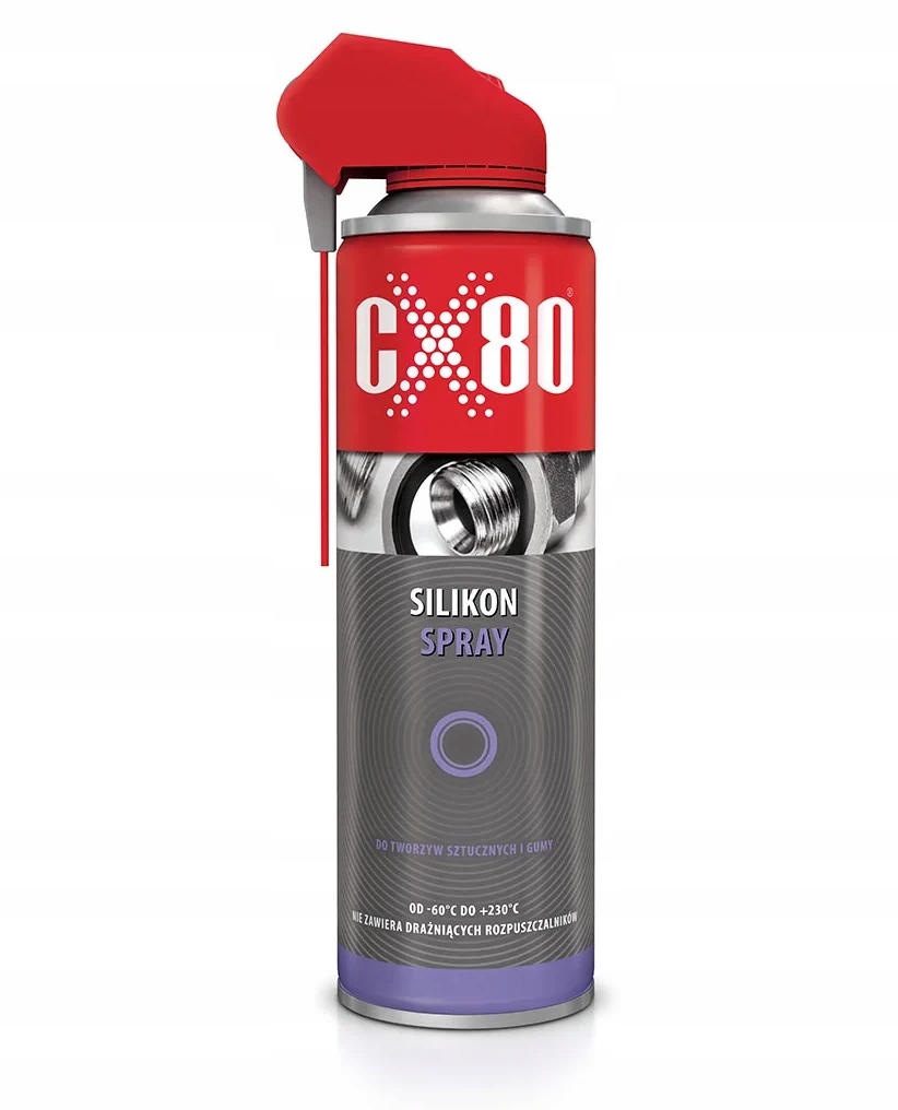 CX80 SILIKON SPRAY DO TWORZYW SZTUCZNYCH I GUMY DUOSPRAY 500ML CX-80