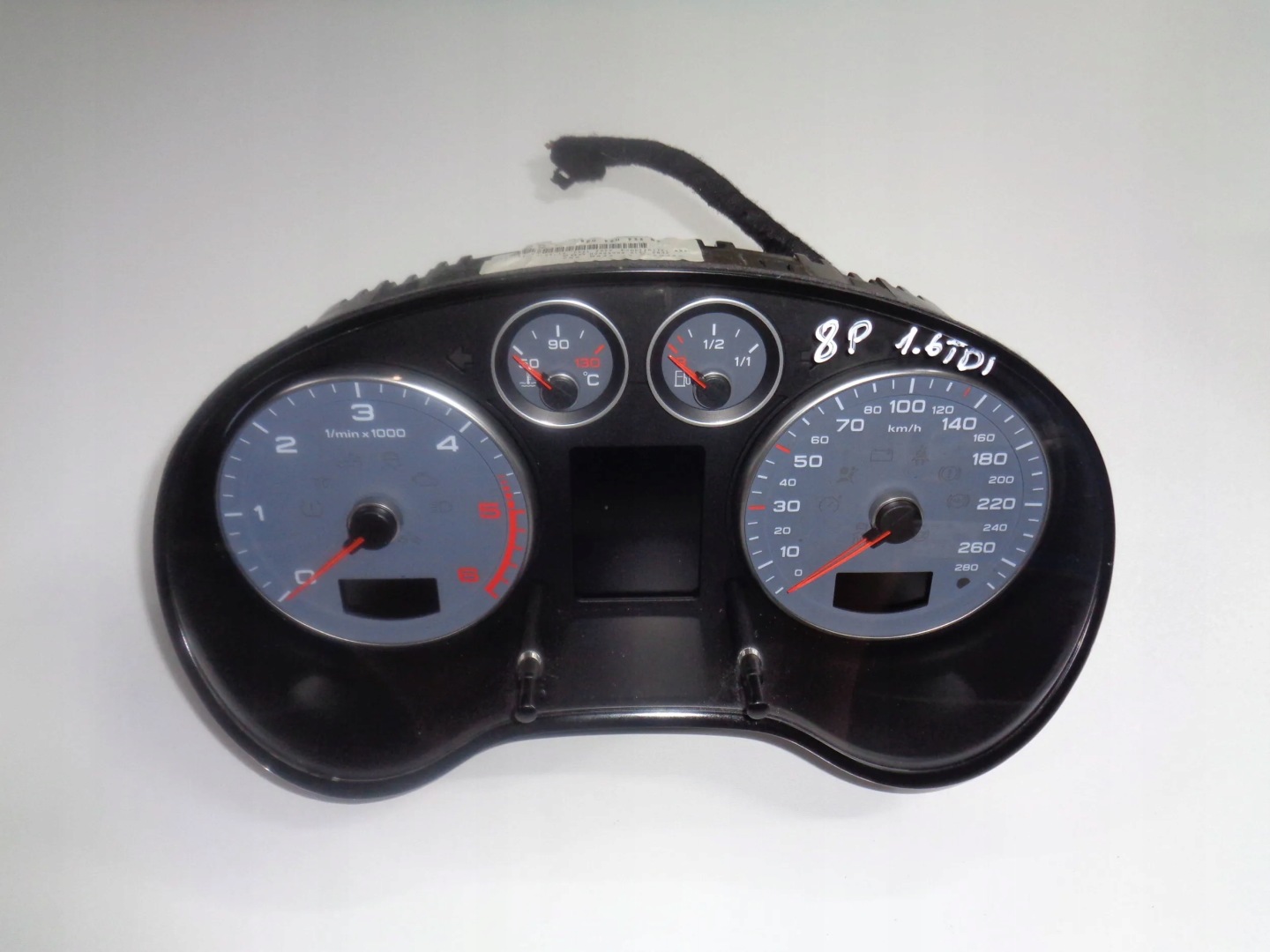 Audi A3 8P 8P0920930NX Screen Kombiinstrument Tacho - Thumbnail 1