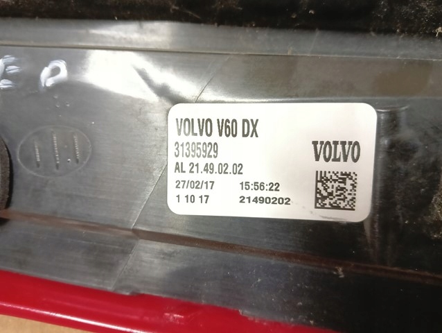 Volvo S60/V60 V60 Rückleuchte Rearlamp - Thumbnail 4