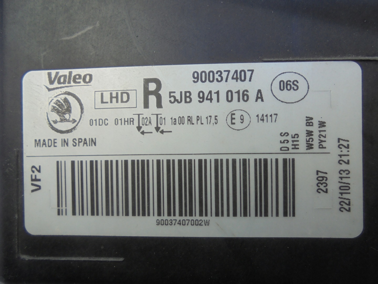 Frontscheinwerfer Skoda Rapid Roomster 5J 5JB941016AX Xenon Rechts Headlight - Thumbnail 9