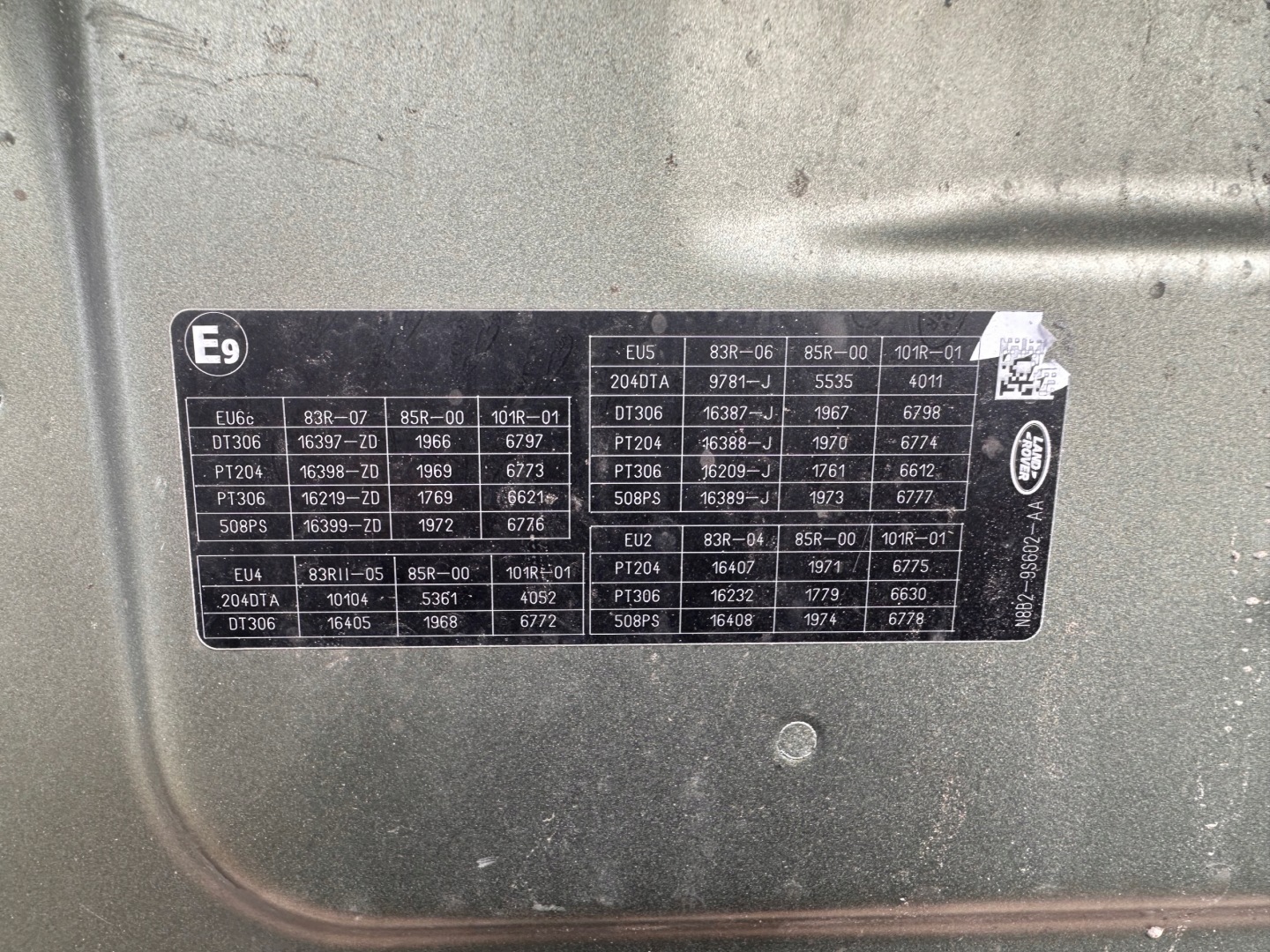 Motorhaube Land Rover Defender LA Bonnet L8B216612A Hood - Thumbnail 9