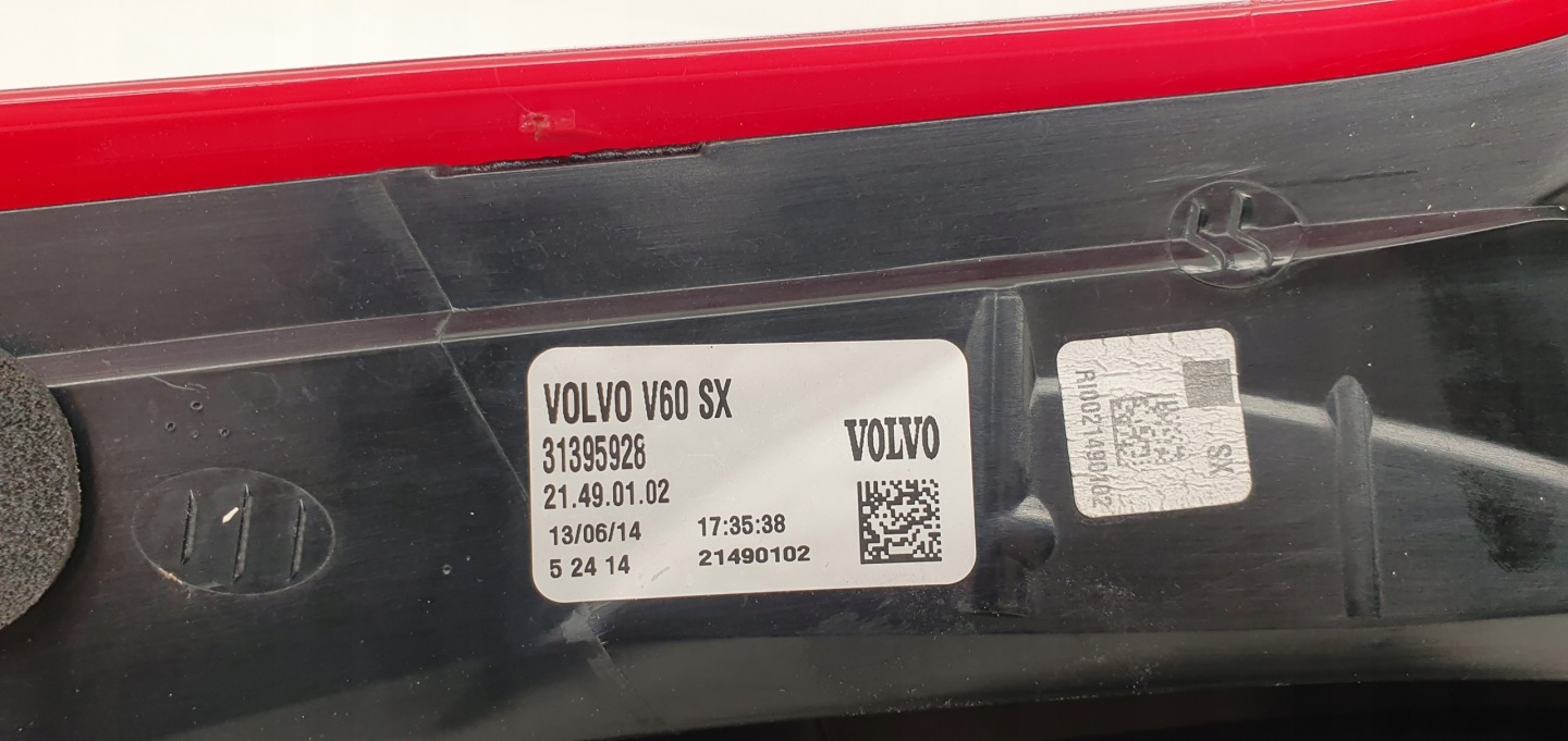 Volvo S60/V60 V60 Rückleuchte 31395928LA Rearlamp - Thumbnail 3