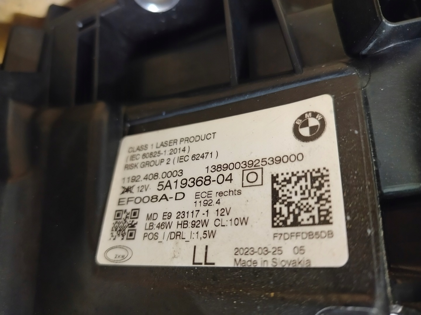 Frontscheinwerfer BMW 4 G26 5A19367 Laser Links Scheinwerfer Headlight - Thumbnail 10