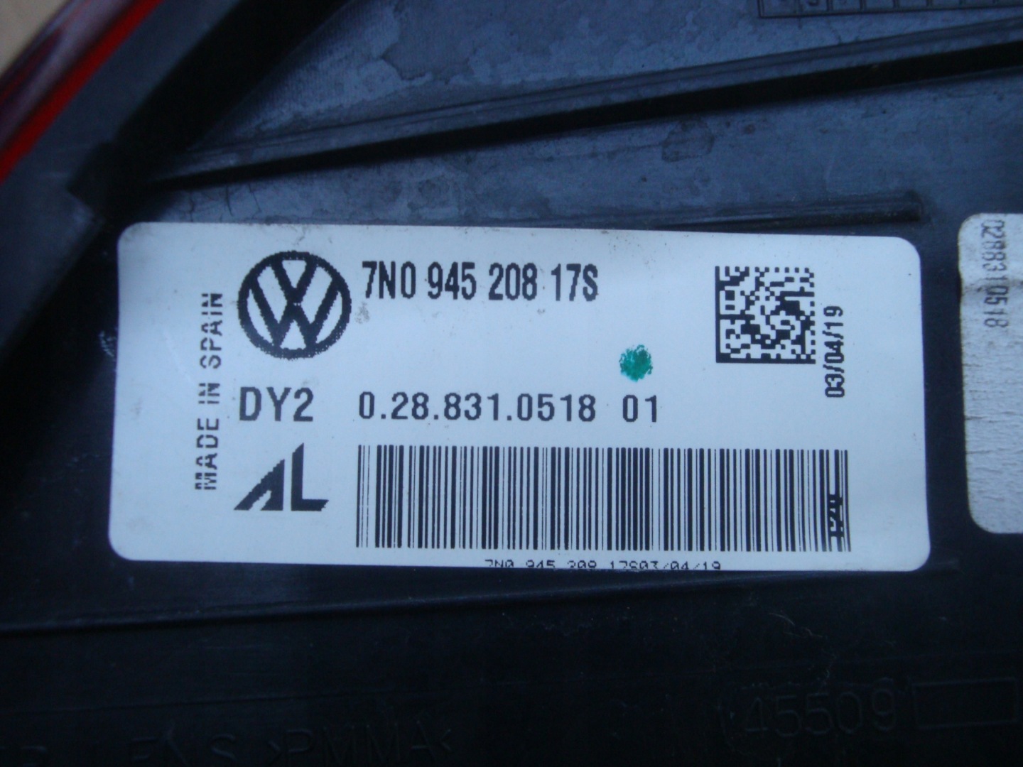 VW Sharan I Rückleuchte 7N0945208 Rearlamp - Thumbnail 4