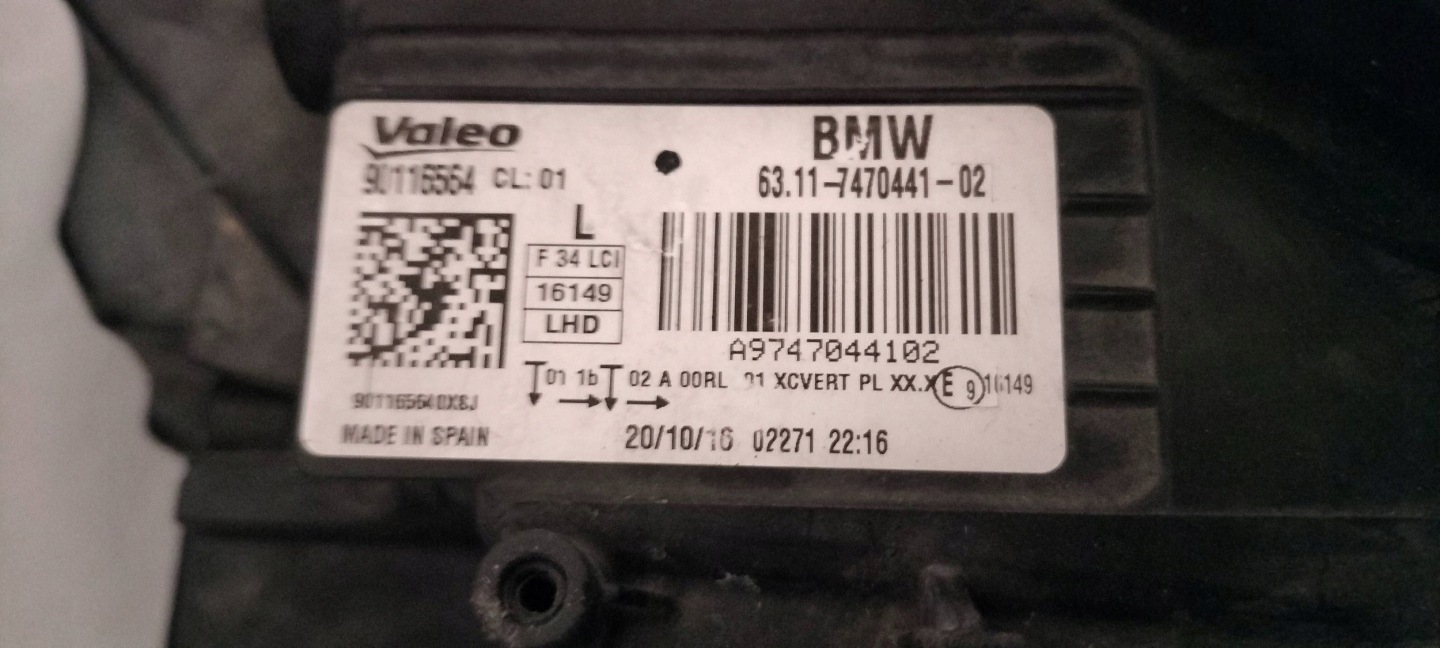 Frontscheinwerfer BMW 3 F34 7470442 LED ADAPTIVE Links Scheinwerfer Headlight - Thumbnail 11