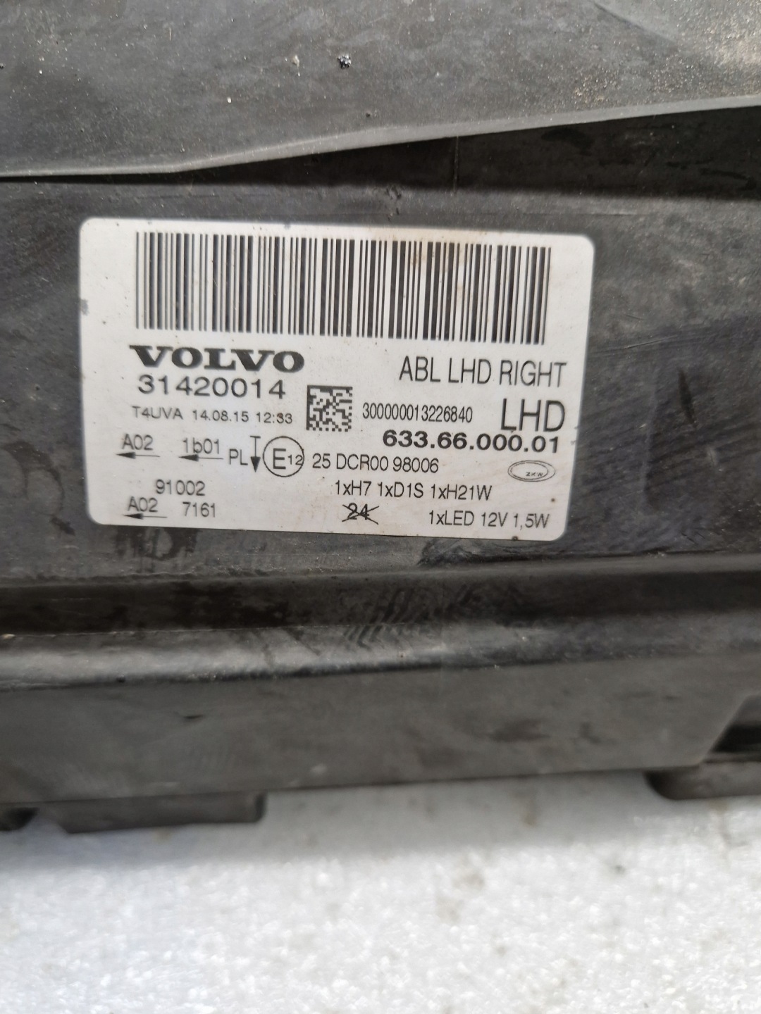 Frontscheinwerfer Volvo S70/V70/XC70 V70 31420014FE Bi-Xenon Links Headlight - Thumbnail 9